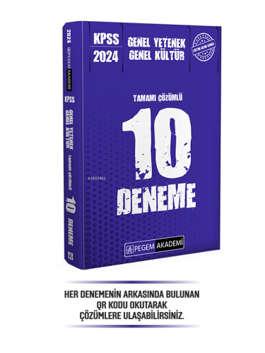 2024 KPSS Genel Yetenek Genel Kültür Tamamı Çözümlü 10 Deneme % 40 İndirim