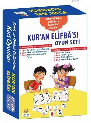 Kuran Elifbası Oyun Seti; Zeka ve Dikkat Geliştirme İslami Kart Oyunla